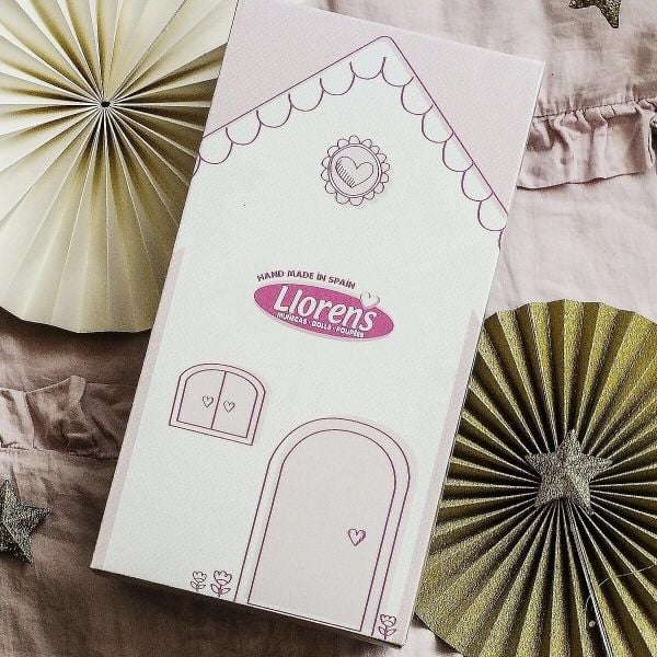 Llorens Lalka Elena 35 cm Pembe Saçlı Oyuncak Bebek MG-53537