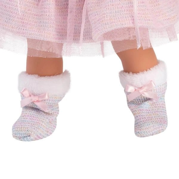 Llorens Lalka Elena 35 cm Pembe Saçlı Oyuncak Bebek MG-53537