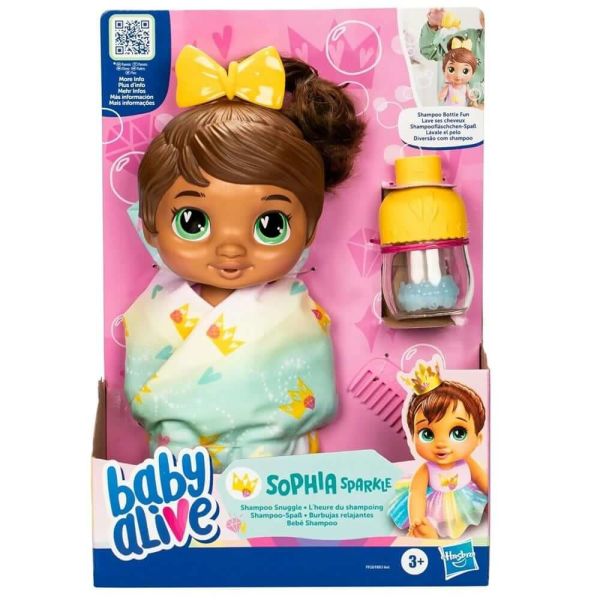 Esmer Bebeğimle Şampuan Eğlencesi Oyuncak Bebek Sophia Seti F9120