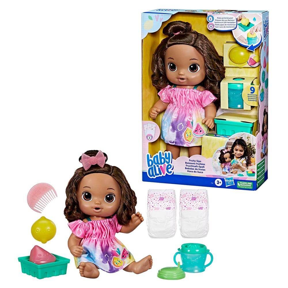 Baby Alive Esmer Bebeğimle Eğlenceli Yudumlar Oyuncak Seti F7357