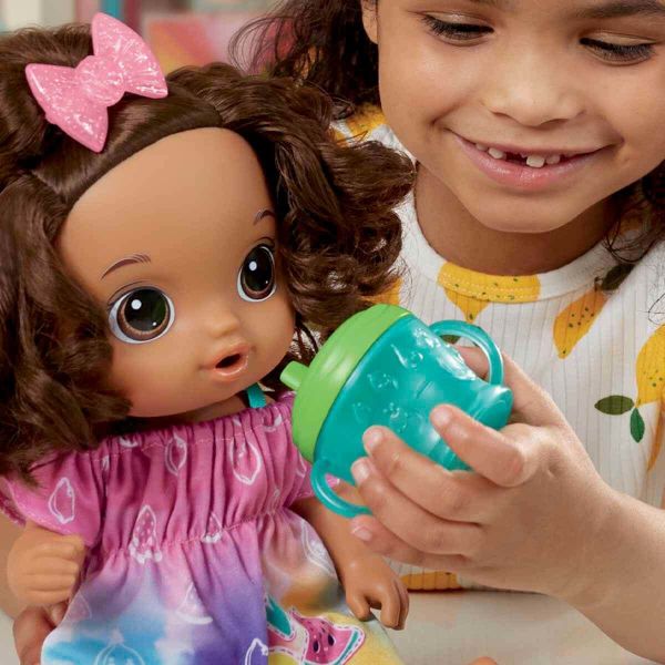 Baby Alive Esmer Bebeğimle Eğlenceli Yudumlar Oyuncak Seti F7357