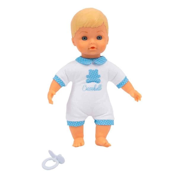 Cicciobello 24 cm Beyaz Tulumlu Yumuş Bebek CCBA6000-B