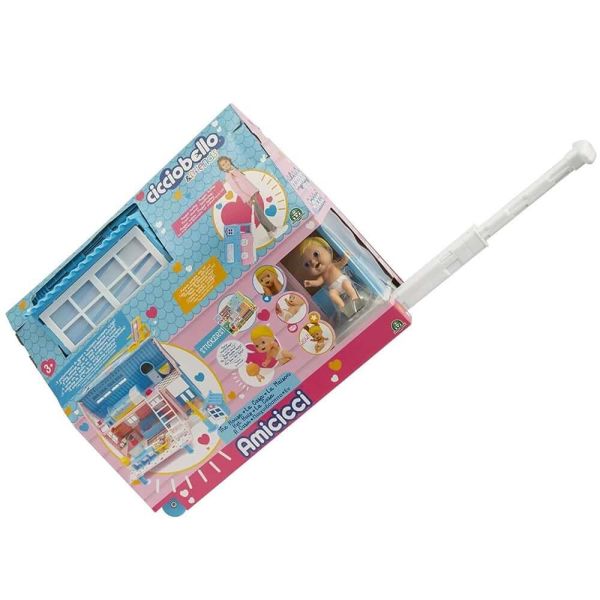 Cicciobello Amiccici Ev Oyun Seti Tekerlekli ve Çekecekli Oyun Evi CC012000