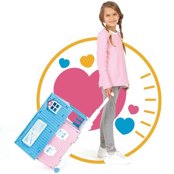 Cicciobello Amiccici Ev Oyun Seti Tekerlekli ve Çekecekli Oyun Evi CC012000