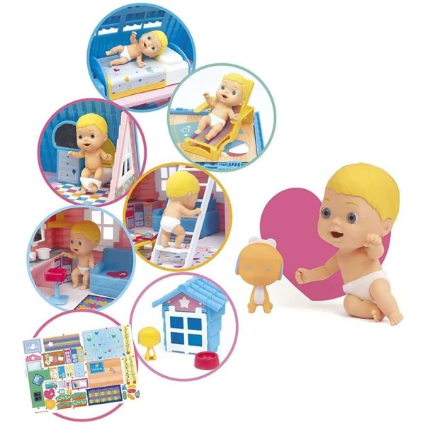 Cicciobello Amiccici Ev Oyun Seti Tekerlekli ve Çekecekli Oyun Evi CC012000