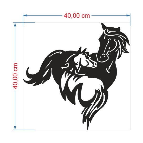 MDF Tablo Dekoratif At MDF-32 40x40 cm - 3mm