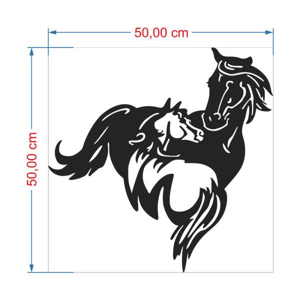 MDF Tablo Dekoratif At MDF-32 50x50 cm - 3mm