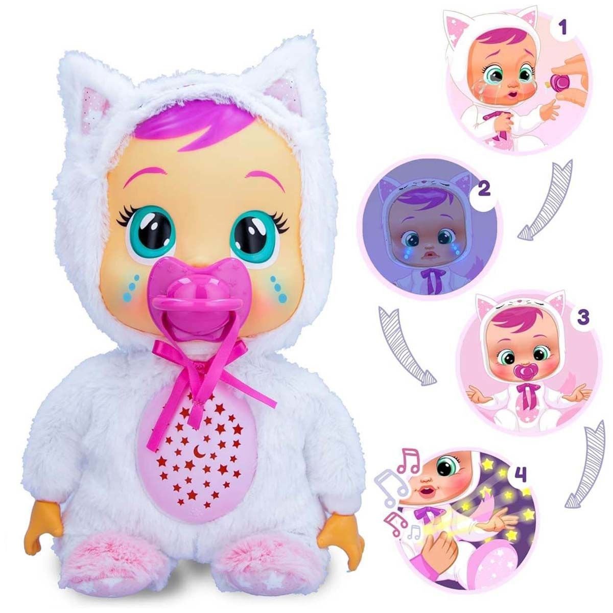 Cry Babies Goodnight Daisy Uyku Arkadaşı Oyuncak Bebek CYB25000
