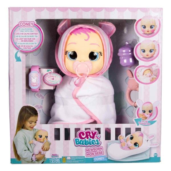 Cry Babies Hoşgeldin Coney Uyuyan Oyuncak Bebek CYB45000