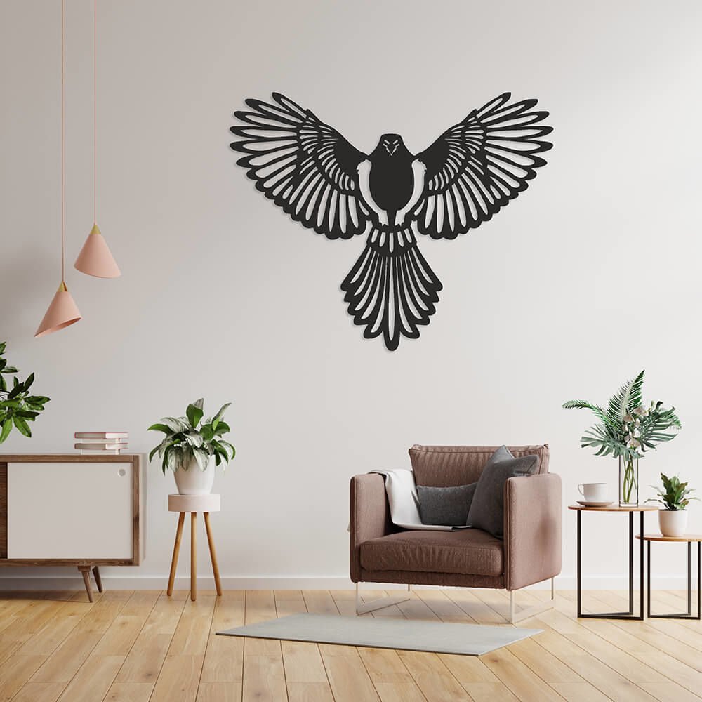 MDF Tablo Dekoratif Kartal MDF-35 30x30 cm - 9mm