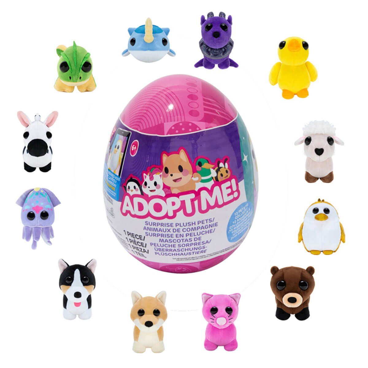 Adopt Me Peluş Sürpriz Yumurta 12 cm Peluş Oyuncak ADT00000