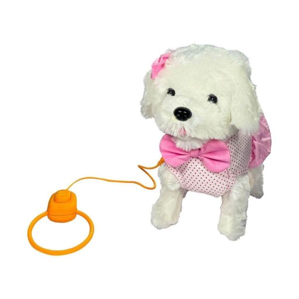 Peluş Oyuncak Tasmalı Havlayan ve Yürüyen Köpek FT-B025