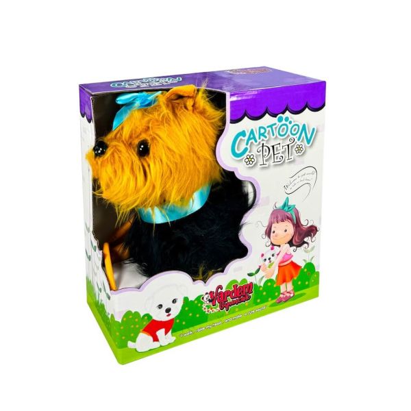 Peluş Oyuncak Tasmalı Havlayan ve Yürüyen Köpek FT-B267