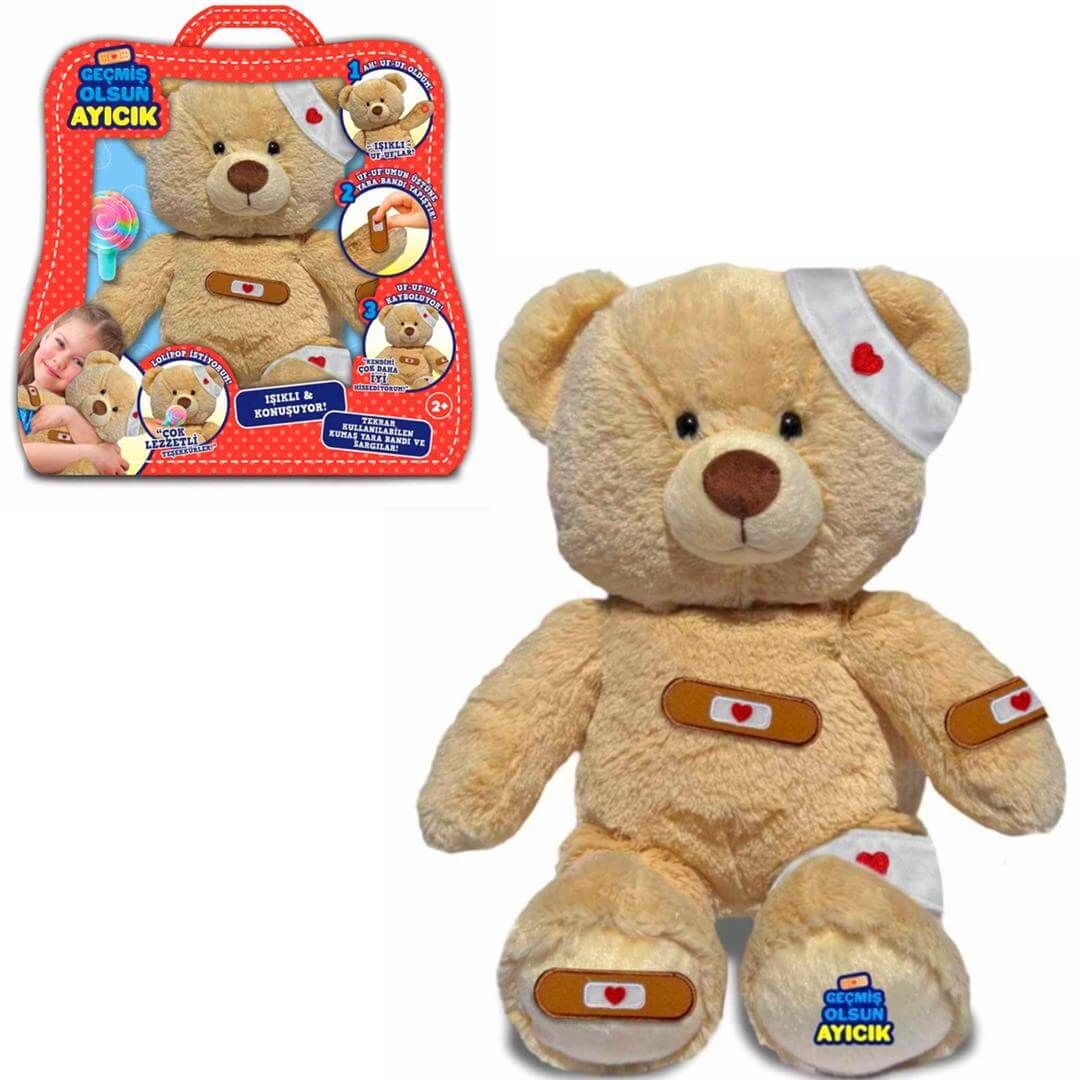 ABB Geçmiş Olsun Ayıcık Işıklı ve Türkçe Konuşan Peluş Oyuncak ALR00101