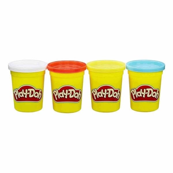 Play Doh 4'lü Oyun Hamuru 448 g Lacivert Turuncu Yeşil ve Sarı - Mkc-1453133