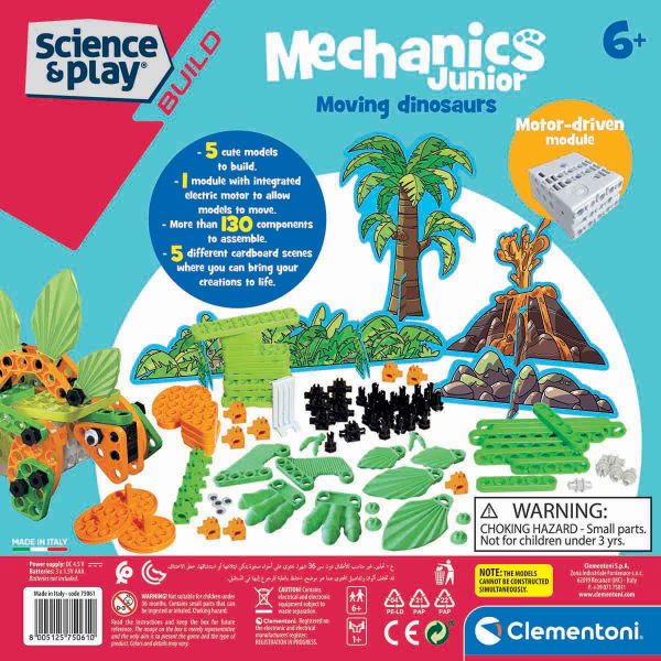 Bilim ve Oyun Mekanik Laboratuvarı Mechanics Junior Hareketli Dinozorlar CLM-75061