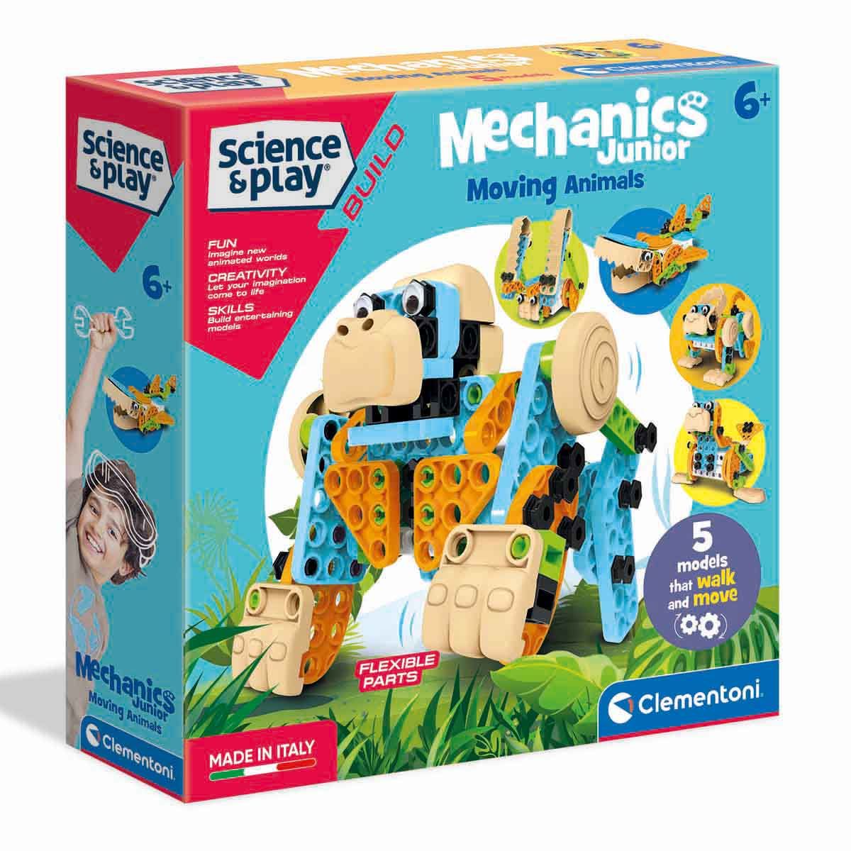 Clementoni Bilim ve Oyun Seti Mekanik Laboratuvarı Junior Hareketli Hayvanlar CLM-75060