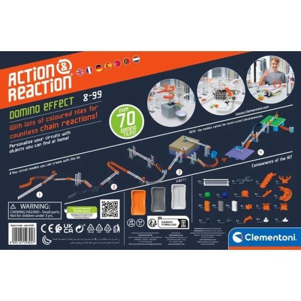 Clementoni Bilim ve Oyun Seti Action Reaction Domino Efekt CLM-59305