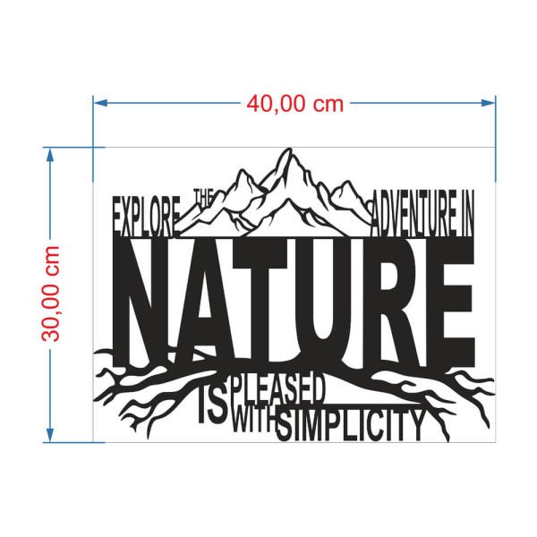 MDF Tablo Dekoratif Nature MDF-37 40x30 cm - 3mm