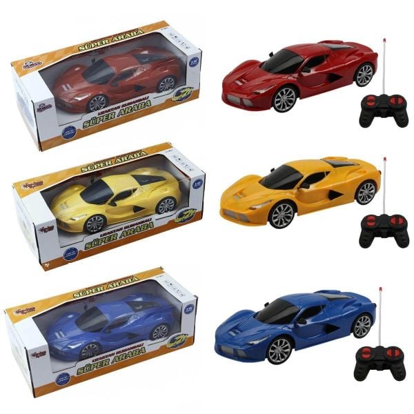 Uzaktan Kumandalı Full Fonksiyon Pilli Işıklı Süper Araba VR-699-217