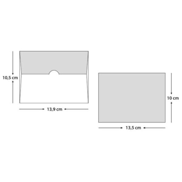 Kına Davetiyesi Er-50R-53d Somon Zarflı Şeffaf Mini Davet Kartlı Zarif Davetiye