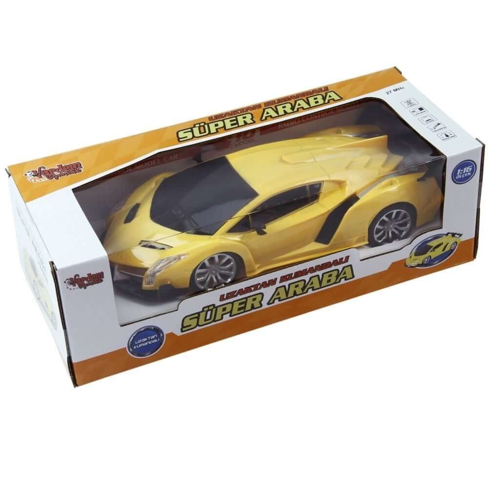Uzaktan Kumandalı Full Fonksiyon Pilli Işıklı Süper Araba VR-699-218 Sarı