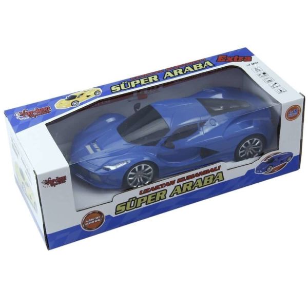Uzaktan Kumandalı Full Fonksiyon Şarjlı Işıklı 25 cm Süper Araba VR-699-217A Mavi
