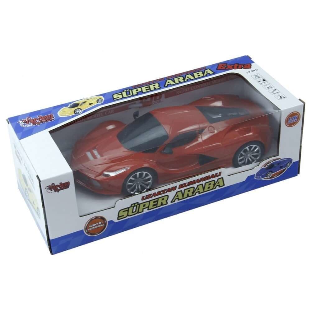 Uzaktan Kumandalı Full Fonksiyon Şarjlı Işıklı 25 cm Süper Araba VR-699-217A Kırmızı