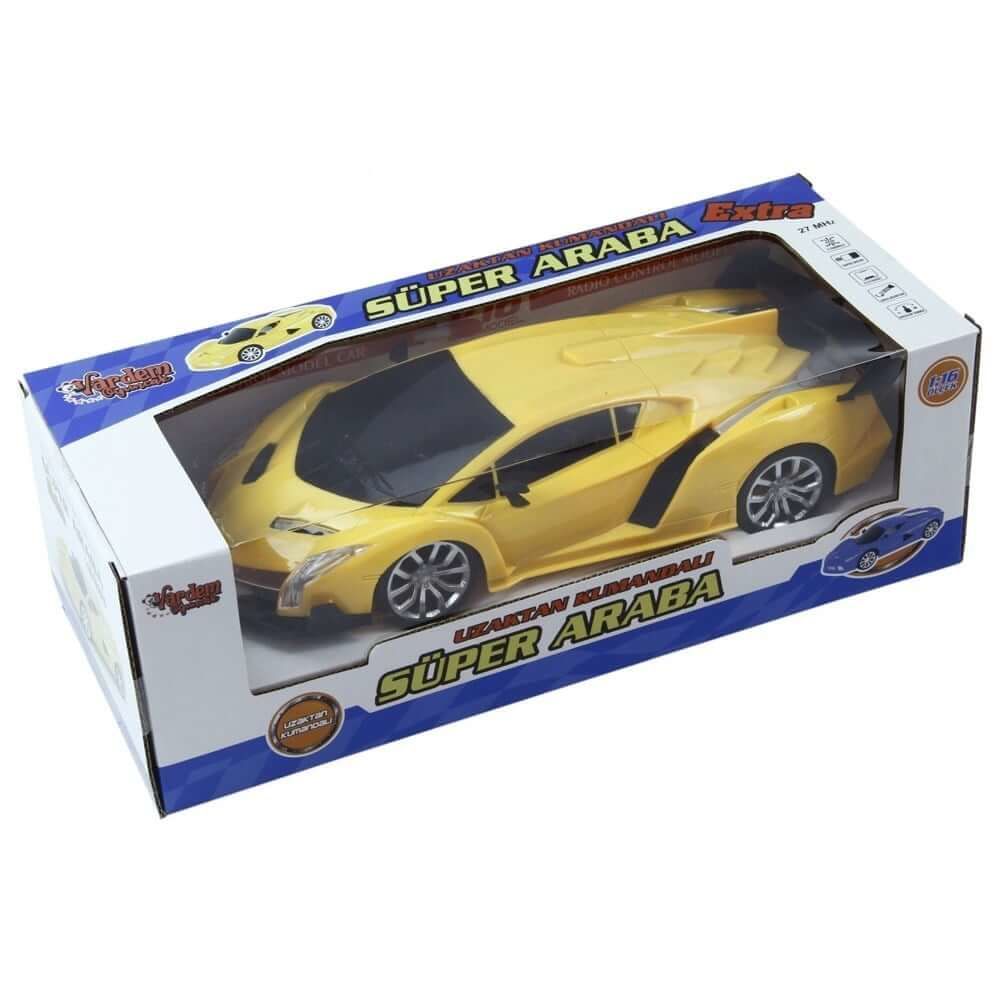 Uzaktan Kumandalı Full Fonksiyon Şarjlı Işıklı Süper Araba VR-699-218A Sarı