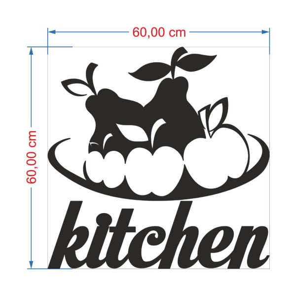 MDF Tablo Kitchen Meyve Tabağı MDF-38 60x60 cm - 9mm