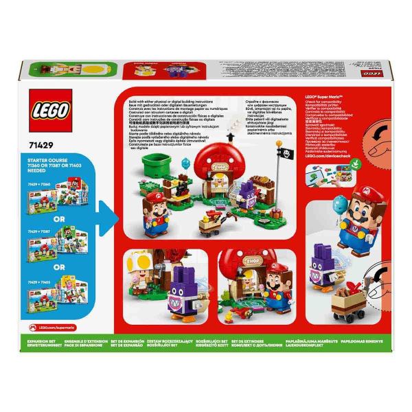 LEGO Super Mario Nabbit Toad'un Dükkanında Ek Macera Seti LSM-71429