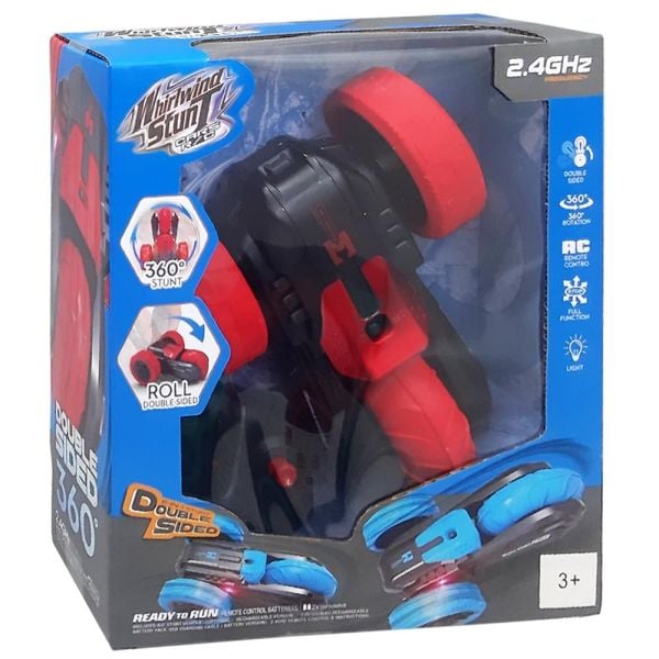 Uzaktan Kumandalı Şarjlı Işıklı Akrobatik Araba SL01A Kırmızı