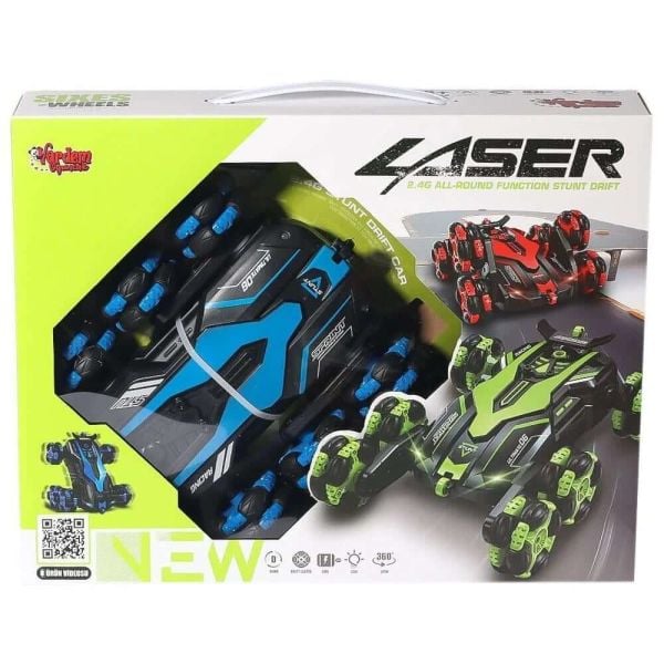 Uzaktan Kumandalı Şarjlı Işıklı 6 Teker Akrobat Araba RQ3021