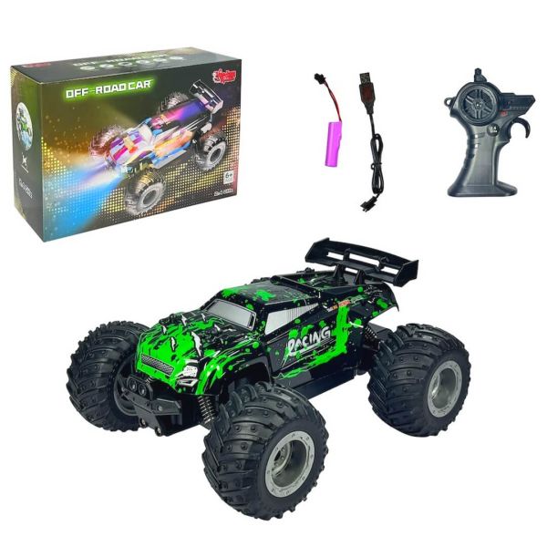 Uzaktan Kumandalı Şarjlı Işıklı 23 cm High Off Road Araba VR-1258A Yeşil