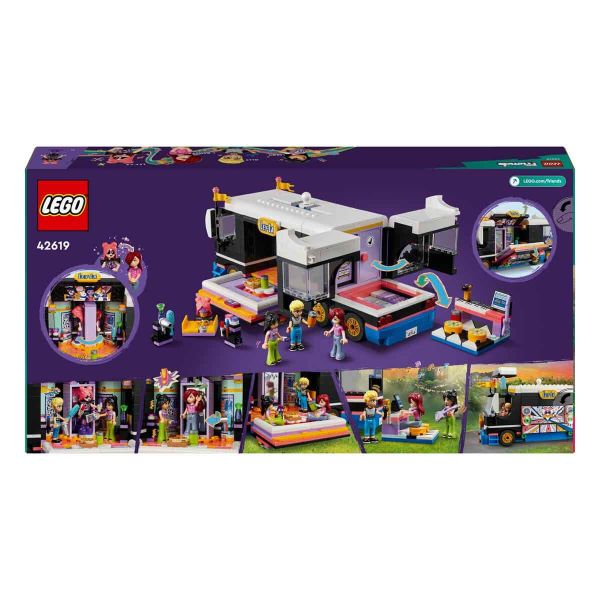 LEGO Friends Pop Star Müzik Turne Otobüsü LFR-42619 Oyuncak Seti