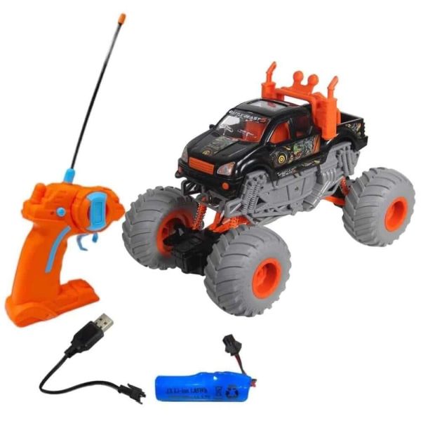 Uzaktan Kumandalı Jeep Şarjlı Işıklı Monster Off Road Araba K16-15 Yeşil