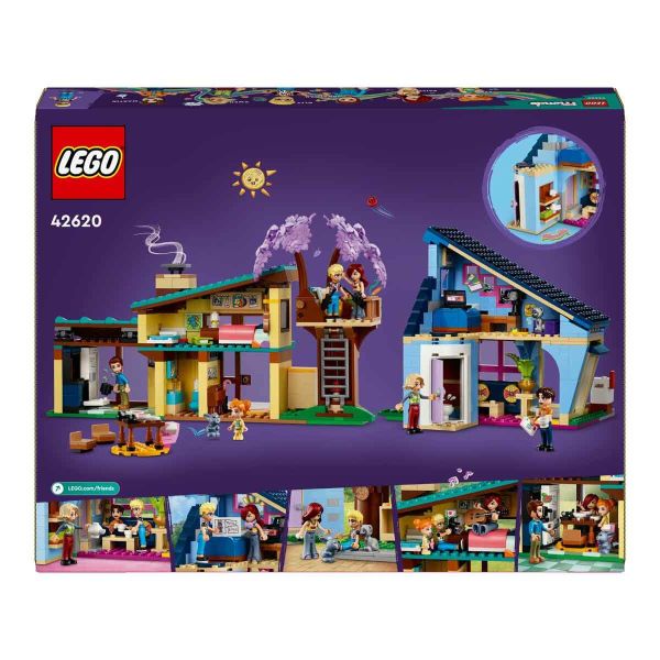 LEGO Friends Olly ve Paisley'nin Aile Evleri LFR-42620 Oyuncak Seti
