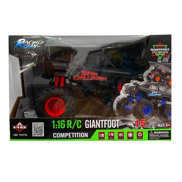 Uzaktan Kumandalı Süper Büyük Teker Canavar Kamyon Yarış Arabası DL16A02