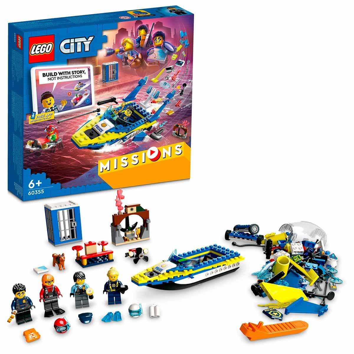 LEGO City Su Polisi Dedektif Görevleri LCT-60355 Oyuncak Seti