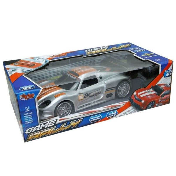 Uzaktan Kumandalı Şarjlı Işıklı 32 cm Game Rally Araba MT1100 Gri