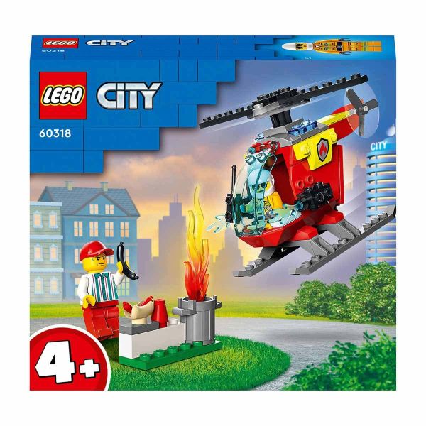 LEGO City İtfaiye Helikopteri LCT-60318 Oyuncak Seti