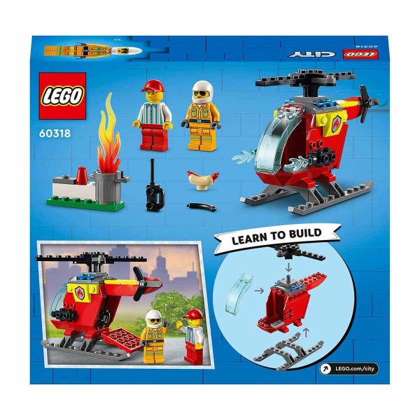 LEGO City İtfaiye Helikopteri LCT-60318 Oyuncak Seti