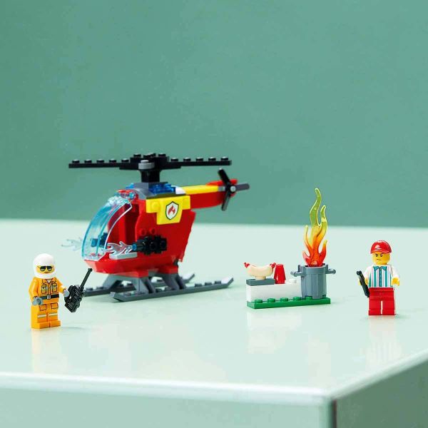 LEGO City İtfaiye Helikopteri LCT-60318 Oyuncak Seti