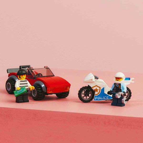 LEGO City Polis Motosikleti Araba Takibi LCT-60392 Oyuncak Seti