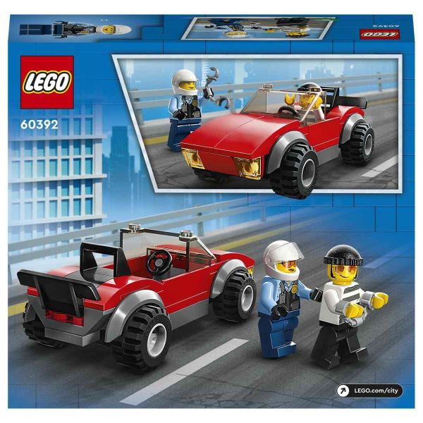 LEGO City Polis Motosikleti Araba Takibi LCT-60392 Oyuncak Seti