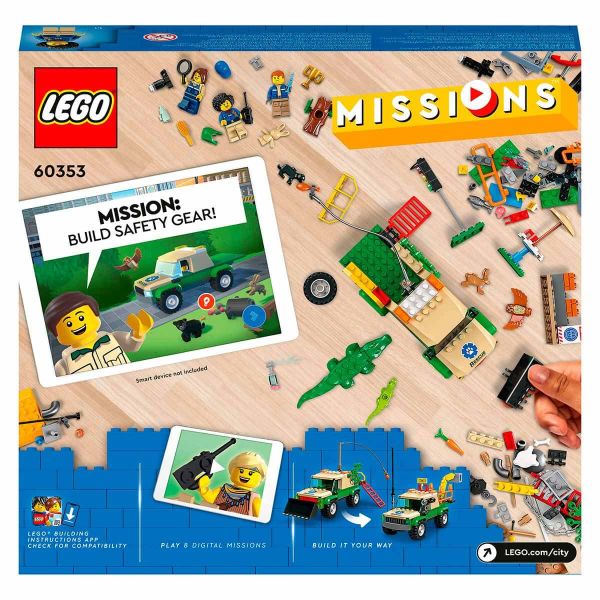 LEGO City Vahşi Hayvan Kurtarma Görevleri LCT-60353 Oyuncak Seti