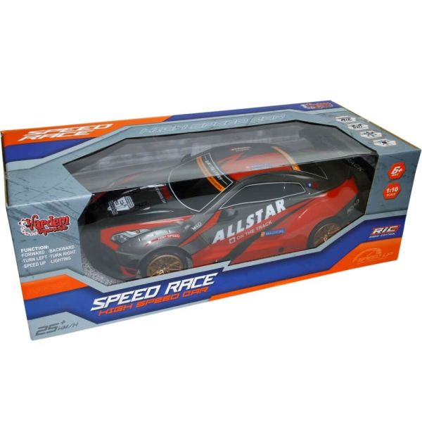 Uzaktan Kumandalı Şarjlı Işıklı Speed Race Hızlı Araba YD898-MT1823 Kırmızı