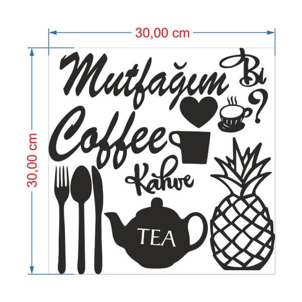 MDF Tablo Mutfak Ürünleri Dekoru MDF-42
