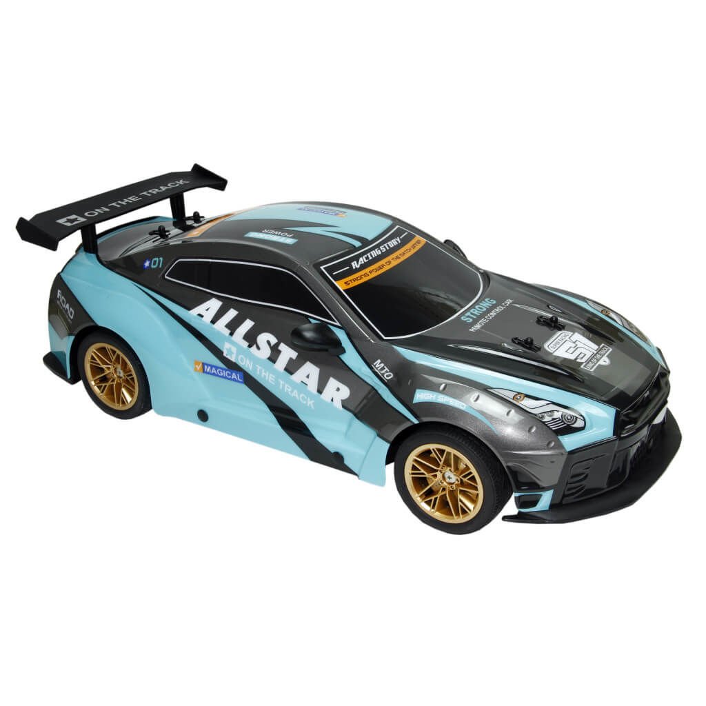 Uzaktan Kumandalı Şarjlı Işıklı Speed Race Hızlı Araba YD898-MT1823 Turkuaz
