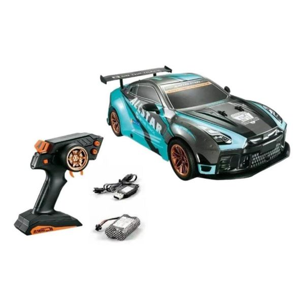 Uzaktan Kumandalı Şarjlı Işıklı Speed Race Hızlı Araba YD898-MT1823 Turkuaz